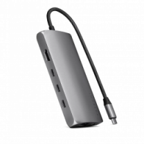 Satechi USB-C Multiport Adapter 8K with Ethernet V3 Space Gray (ST-P8KEM)