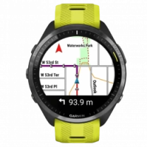 Спортивний годинник Garmin Forerunner 965 Carbon Gray Titanium Bezel w. Black Case and Amp Yell/BlackS.Band (010-02809-02/12) UA