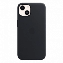 Чехол iPhone 13 Leather Case with MagSafe - Midnight (MM183)