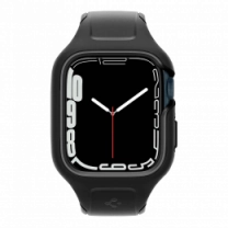 Чехол и ремешок 2в1 Spigen для Apple Watch 45mm Liquid Air Pro, Black(ACS04182)