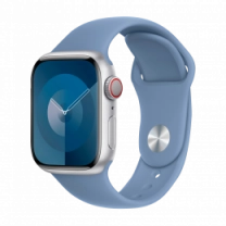 Apple Watch Series 9 41mm Silver Aluminum Case with Winter Blue Sport Loop (MR923)