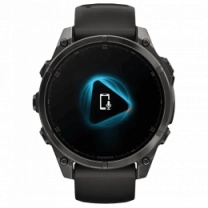 Спортивные часы Garmin Fenix ​​8 47mm AMOLED Sapphire Carbon Gray DLC Titanium w. Black/Pebble Gray S. Band (010-02904-20/2 RU)