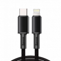 Кабель Baseus High Density Braided Type-C to Lightning PD 20W 2m Black (CATLGD-A01)