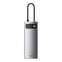 Хаб Baseus Multifunctional Metal Gleam 6- in-1 Type-C (Gray) (CAHUB-CW0G)