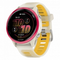 Спортивний годинник Garmin Forerunner 570  42mm Raspberry Aluminium with Translucent Bone/Mango Band (010-02970-02)