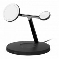 Бездротовий ЗП Belkin MagSafe 3in1 Wireless Charger black (WIZ009vfBK)