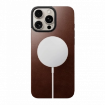 Чохол Nomad Magnetic Leather Rustic Brown Horween for iPhone 16 Pro Max (NM01361985)