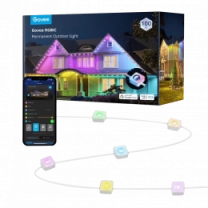 Гирлянда Smart LED Govee H705A Permanent Outdoor Lights, RGBIC, IP67, 30м, кабель прозрачный