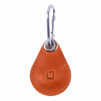 Шкіряний чохол INCARNE Key Tag для AirTag коньяк