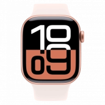 Apple Watch S10 42mmRose Gold Aluminum Case with Light Blush Sport Band - S/M (MWWH3) Б/У