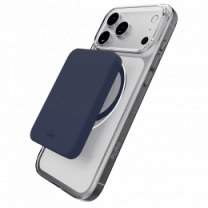 Чехол Puro Cover in TPU+PC "LITE MAG" with Magsafe for iPhone 17 Pro, Тransparent and dark blue PUIPC17P63LITEMDKBL