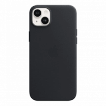 Чехол кожаный iPhone 14 Plus Leather Case with MagSafe Midnight (MPP93)