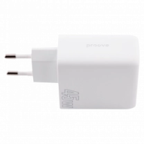 Адаптер Proove Silicone Power 45W (Type-C + USB) (white)