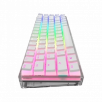 Игровая клавиатура DARK PROJECT Transparent Pudding PBT Mech. g3ms Teal KD68B ENG/UA/RU (DP-KD-68B-90)