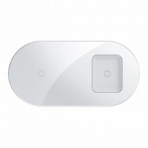 Зарядная станция Baseus Simple 2in1 Wireless Charger White (WXJK-C02)