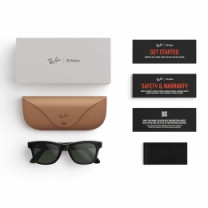 Смарт-окуляри Ray-Ban Meta Wayfarer [Gen 2] Standard Shiny Black / Clear to Graphite Green Transitions (RW4012 601/1M 50-22)