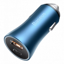 АЗП Baseus USB+USB-C Golden Contactor Pro 40W Blue (CCJD-03)
