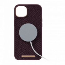 Чехол Njord Salmon Leather MagSafe Case Rust для iPhone 14 Plus (NA42SL03)