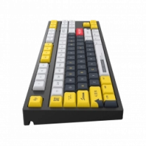Игровая клавиатура DARK PROJECT LTD KD87A Gateron Optical 1.0 Silver ENG (DP-KD-87A-026310-GSL)