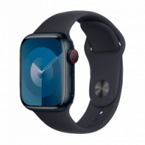 Apple Watch Series 9 41mm Midnight Aluminum Case with Midnight Sport Band M/L (MR8X3)