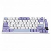 Бездротова механічна клавіатура Ajazz AK820 PRO 75% Flying Fish Switch White RGB (AK820PRO-FF-PWB)