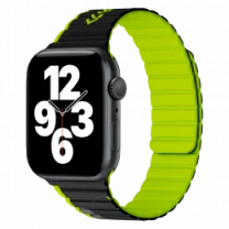 Ремешок Wiwu для Apple Watch 38/40/41mmSmart Magnetic silicone watch band Black-Green