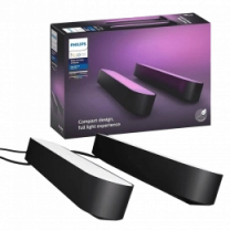 Панель освітлення розумна Philips Hue Play, 2000K-6500K, RGB, ZigBee, димування, базовий комплект, блок живлення, 2шт, чорний