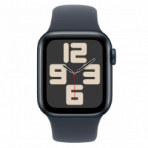 Apple Watch SE 2 2024 44mm Midnight Aluminium Case with Midnight Sport Band M/L (MXEK3)