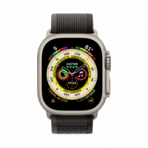 Смарт-годинник Apple Watch Ultra 49mm Titanium Case with Black/Gray Trail Loop - M/L (MQFX3)