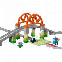 Конструктор LEGO DUPLO Town Додатковий набір. Залізничний міст і колії