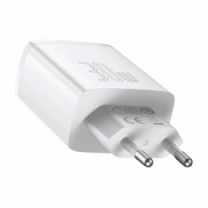 Адаптер Baseus Compact Quick Charger 2U+C 30W EU White (CCXJ-E02)