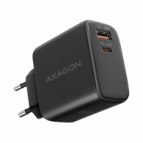 Сетевое зарядное устройство AXAGON ACU-PQ45, QC3.0,4.0/AFC/FCP/PPS/Apple + PD type-C, 45W, Черный