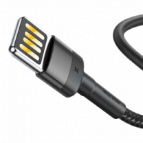 Кабель Baseus Cafule Cable (SpEd) 2.4A 1m Gray/Black (CALKLF-GG1)