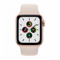 Смарт-часы Apple Watch SE 40mm Gold Aluminum Case with Starlight Sport Band (MKQ03)