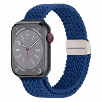 Ремешок Wiwu для Apple Watch 42/44/45/49mm Braided Nylon magnetic watch band Blue