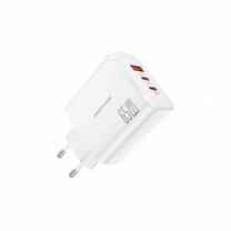Адаптер Keephone 65W 3-Port GaN Power Adapter white (CH-23121wht)