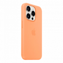 Чохол силіконовий iPhone 15 Pro Silicone Case with MagSafe Orange Sorbet (MT1H3)
