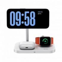 Зарядна станція Benks W16 3 in 1 wireless charger stand White 23W (C.D.SP.00.WE.0043)