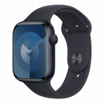 Apple Watch Series 9 45mm Midnight Aluminum Case with Midnight Sport Band M/L (MR9A3)