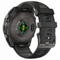 Спортивные часы Garmin Fenix ​​8 47mm AMOLED Sapphire Carbon Gray DLC Titanium w. Black/Pebble Gray S. Band (010-02904-20/2 RU)