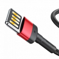 Кабель Baseus Cafule Cable (SpEd) 2.4A 1m Red/Black (CALKLF-G91)