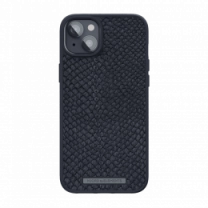 Чехол Njord Salmon Leather MagSafe Case Black для iPhone 14 Plus (NA42SL00)