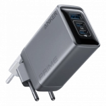 Адаптер ANKER GaNPrime Charger - 100W, 2xUSB-C PD & 1xUSB-A Foldable (Срібний)
