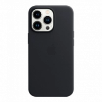 Чехол iPhone 13 Pro Leather Case with MagSafe - Midnight (MM1H3)