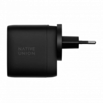 Зарядний пристрій Native Union Fast GaN Charger PD 67W Dual USB-C Port Black (FAST-PD67-BLK-INT)