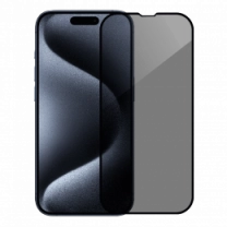 Защитное стекло Monblan для iPhone 15 Pro Max 2.5D Anti Peep 0.26mm (Black)