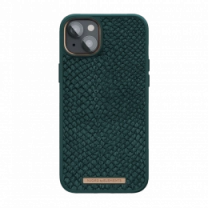 Чехол Njord Salmon Leather MagSafe Case Green для iPhone 14 Plus (NA42SL02)