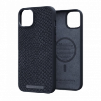 Чехол Njord Salmon Leather MagSafe Case Black для iPhone 14 Plus (NA42SL00)