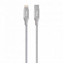 Кабель Ttec Alumi Cable Type-С- Lightning 1,5м Silver (2DK41G)