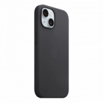 Чехол iPhone 15 Plus FineWoven Case with MagSafe - Black (MT423)